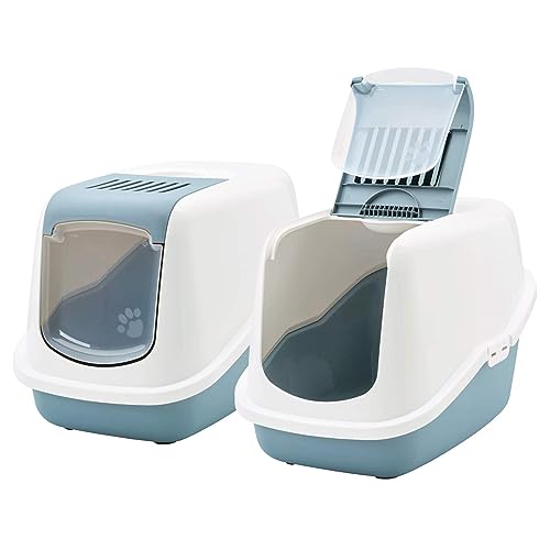 2er Sparpack Katzentoilette Nestor Haubentoilette in Weiss-hellblau 2er Sparpack Katzentoilette Nestor Haubentoilette in Weiss-hellblau von PETGARD