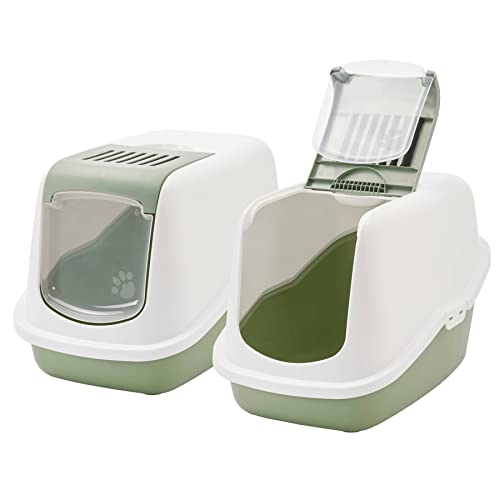 2er Sparpack Katzentoilette Nestor Haubentoilette in hellgrün 2er Sparpack Katzentoilette Nestor Haubentoilette in hellgrün von PETGARD