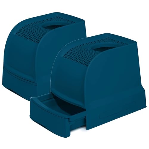 2er Sparpack Katzentoilette mit ausziehbarer Schublade und Einstieg von Oben 56 x 40 x 43,5 cm Dunkelblau 2er Sparpack Katzentoilette mit ausziehbarer Schublade und Einstieg von Oben 56 x 40 x 43,5 cm Dunkelblau von PETGARD