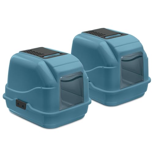 2er Sparpack Recycling Katzentoilette Katzenklo Easy Cat Blau von PETGARD