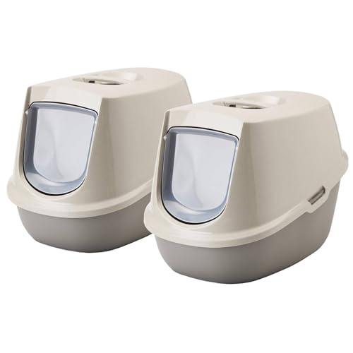2er Sparpack Recycling Katzentoilette Katzenklo Haubentoilette Manon Happy Planet von PETGARD