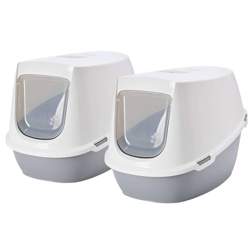 2er Sparpack XXL Katzentoilette Katzenklo Robin Jumbo Weiss-grau speziell für große Katzenrassen 2er Sparpack XXL Katzentoilette Katzenklo Robin Jumbo Weiss-grau speziell für große Katzenrassen von PETGARD