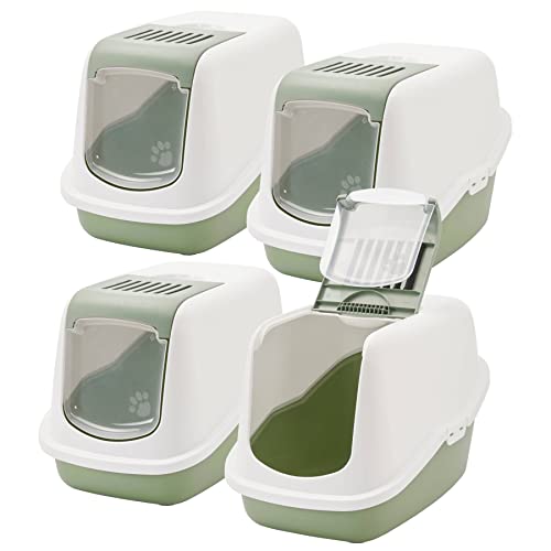 4er Sparpack Katzentoilette Nestor Haubentoilette in hellgrün 4er Sparpack Katzentoilette Nestor Haubentoilette in hellgrün von PETGARD