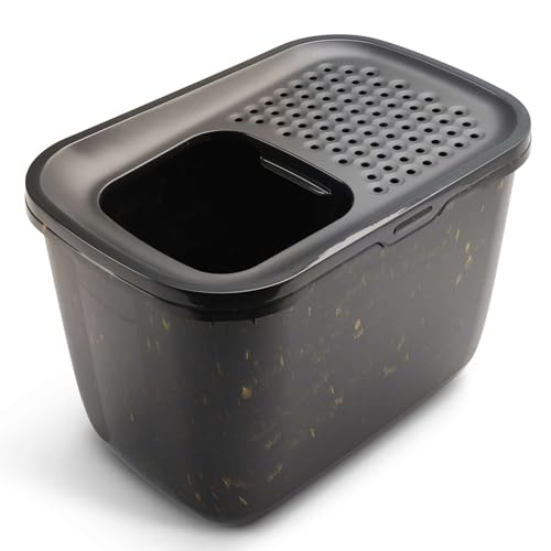 Katzentoilette Katzenklo HOP IN mit Einstieg von Oben Schwarz-Marmor-Gold Katzentoilette Katzenklo HOP IN mit Einstieg von Oben Schwarz-Marmor-Gold von PETGARD