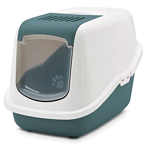 Moderne Katzentoilette Katzenklo Haubentoilette Nestor Weiss-dunkelgrün 56 x 39 x 38,5 cm Moderne Katzentoilette Katzenklo Haubentoilette Nestor Weiss-dunkelgrün 56 x 39 x 38,5 cm von PETGARD
