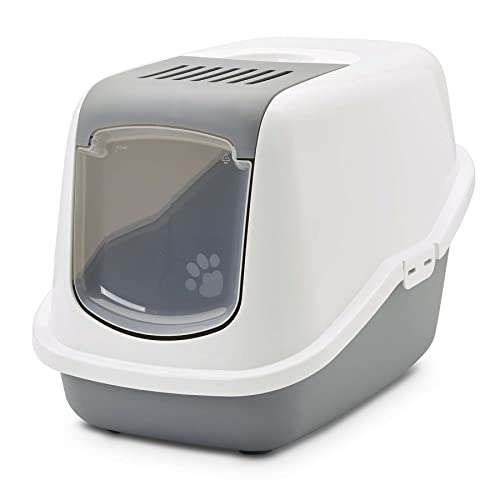 Moderne Katzentoilette Katzenklo Haubentoilette Nestor Weiss-grau 56 x 39 x 38,5 cm Moderne Katzentoilette Katzenklo Haubentoilette Nestor Weiss-grau 56 x 39 x 38,5 cm von PETGARD