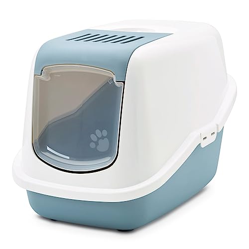 Moderne Katzentoilette Katzenklo Haubentoilette Nestor Weiss-hellblau 56 x 39 x 38,5 cm Moderne Katzentoilette Katzenklo Haubentoilette Nestor Weiss-hellblau 56 x 39 x 38,5 cm von PETGARD