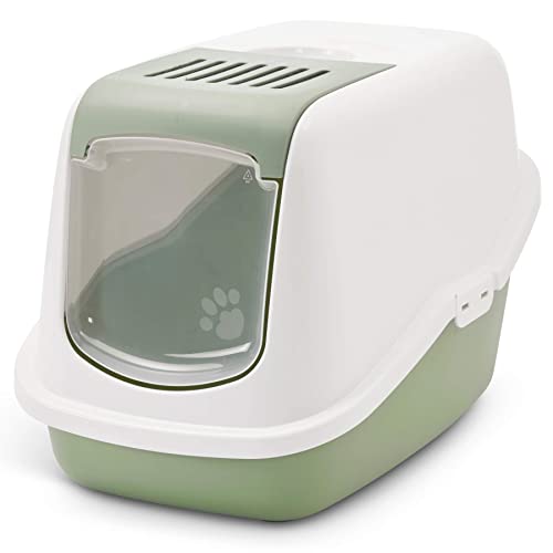 Moderne Katzentoilette Katzenklo Haubentoilette Nestor Weiss-hellgrün 56 x 39 x 38,5 cm Moderne Katzentoilette Katzenklo Haubentoilette Nestor Weiss-hellgrün 56 x 39 x 38,5 cm von PETGARD