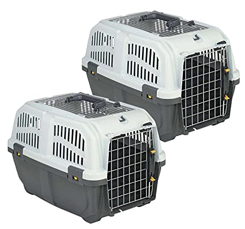 PETGARD 2er-Set Tierbox SKUDO 1 - Transport-Box für Tiere - Reise-Box für Tiere - Haustier-Transporter - Kleintier-Box 48x31,5x31 cm von PETGARD