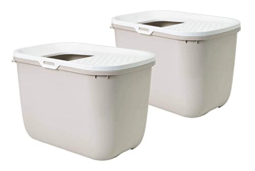 2er Sparpack Katzentoilette HOP IN Einstieg von Oben beige von PETGARD