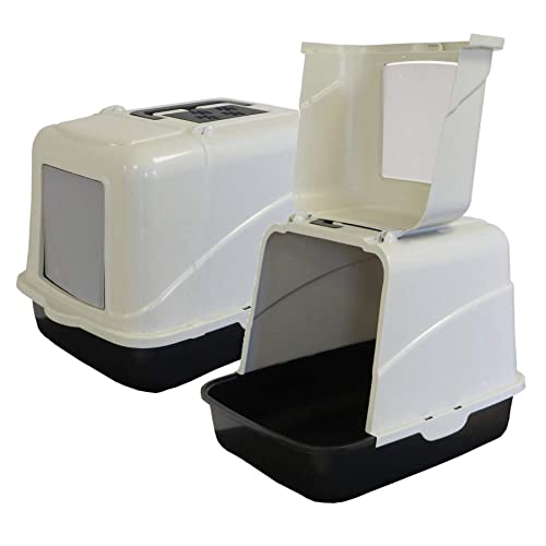 2er Sparpack Katzentoilette Katzenklo Emilio große Klappe, Filter, Streulöffel 2er Sparpack Katzentoilette Katzenklo Emilio große Klappe, Filter, Streulöffel von PETGARD