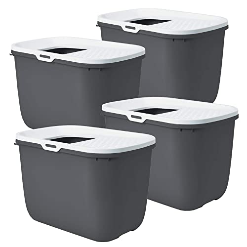 4er Sparpack Katzentoilette HOP IN Einstieg von Oben grau 4er Sparpack Katzentoilette HOP IN Einstieg von Oben grau von PETGARD