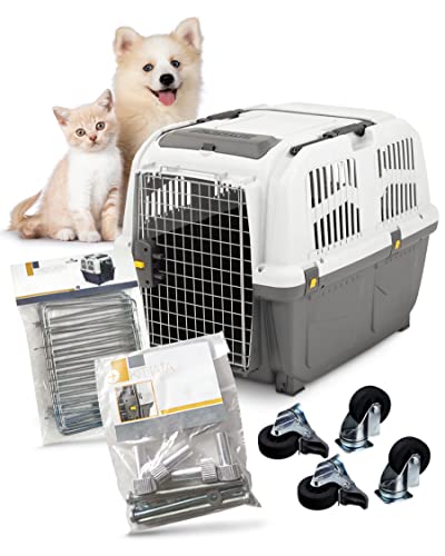 PETGARD Tierbox SKUDO 5 inklusive Zubehör - Transport-Box für Tiere - Reise-Box für Tiere - praktischer Haustier-Transporter - Hunde-Box 79x58x65 cm PETGARD Tierbox SKUDO 5 inklusive Zubehör - Transport-Box für Tiere - Reise-Box für Tiere - praktischer Haustier-Transporter - Hunde-Box 79x58x65 cm von PETGARD