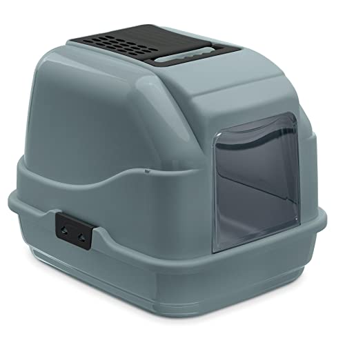 Recycling Katzentoilette Katzenklo Haubentoilette Easy Cat mit Filter und Schaufel Grau Recycling Katzentoilette Katzenklo Haubentoilette Easy Cat mit Filter und Schaufel Grau von PETGARD