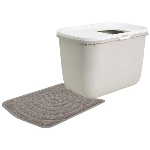 Sparpack Katzentoilette HOP IN mit Einstieg von Oben 58 x 38,5 x 39,5 cm Beige mit Vorlegematte Sparpack Katzentoilette HOP IN mit Einstieg von Oben 58 x 38,5 x 39,5 cm Beige mit Vorlegematte von PETGARD