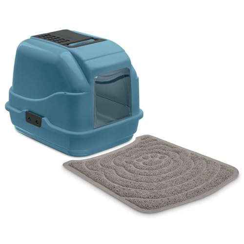 Sparpack Recycling Katzentoilette Haubentoilette Easy Cat blau inkl. Vorlegematte Sparpack Recycling Katzentoilette Haubentoilette Easy Cat blau inkl. Vorlegematte von PETGARD