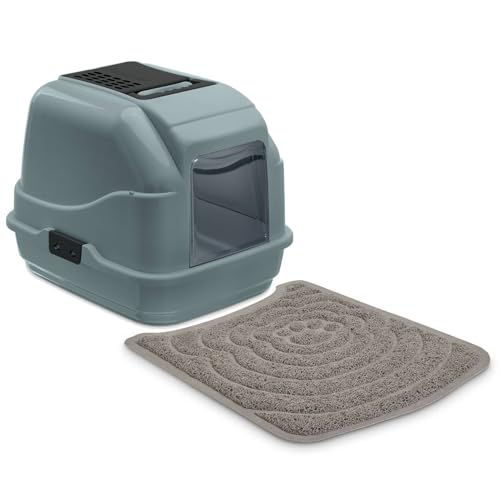 Sparpack Recycling Katzentoilette Haubentoilette Easy Cat grau inkl. Vorlegematte Sparpack Recycling Katzentoilette Haubentoilette Easy Cat grau inkl. Vorlegematte von PETGARD
