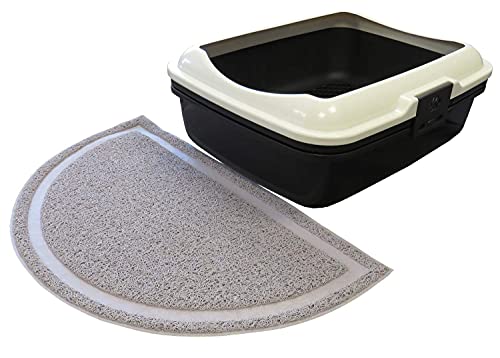 Sparpaket Katzentoilette Katzenklo Denver mit eingebautem Sieb und Vorlegematte Sparpaket Katzentoilette Katzenklo Denver mit eingebautem Sieb und Vorlegematte von PETGARD