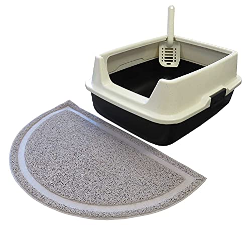 Sparpaket Katzentoilette Katzenklo Marcello mit extra hohem Rand und Halbrunder Matte Sparpaket Katzentoilette Katzenklo Marcello mit extra hohem Rand und Halbrunder Matte von PETGARD