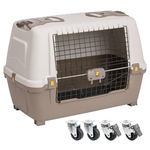 Sparset Hundebox Transportbox Autobox für Hunde Skudo Car 89 x 51 x 60 cm + Rollensatz von PETGARD