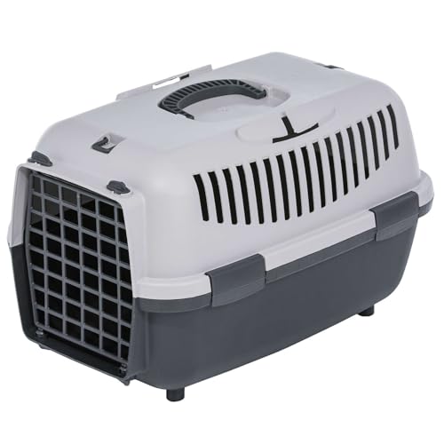 Transportbox Hundebox Katzenbox hellgrau-dunkelgrau 48 x 31 x 30 cm Transportbox Hundebox Katzenbox hellgrau-dunkelgrau 48 x 31 x 30 cm von PETGARD