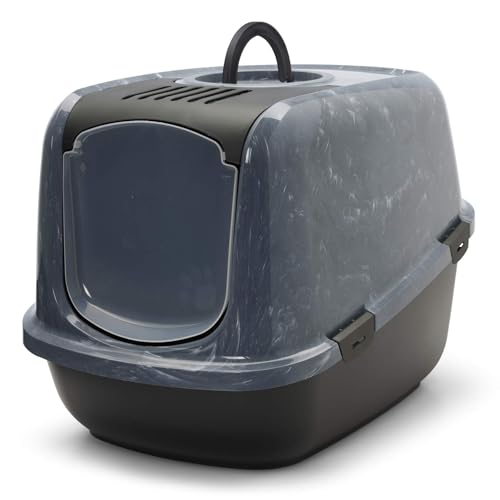 XXL Katzentoilette Nestor Jumbo schwarz-marmor speziell für große Katzenrassen 66,5 x 48,5 x 46,5 cm XXL Katzentoilette Nestor Jumbo schwarz-marmor speziell für große Katzenrassen 66,5 x 48,5 x 46,5 cm von PETGARD