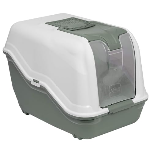 XXL Katzentoilette Netta Maxi Weiss-grün speziell für große Katzenrassen XXL Katzentoilette Netta Maxi Weiss-grün speziell für große Katzenrassen von PETGARD