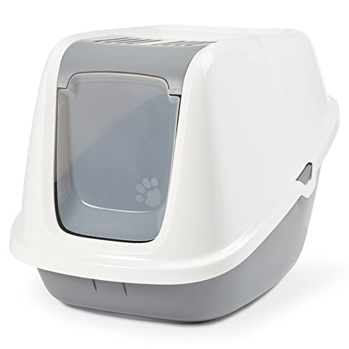 XXXL Katzentoilette Katzenklo Nestor Giant Weiss-grau speziell für große Katzenrassen XXXL Katzentoilette Katzenklo Nestor Giant Weiss-grau speziell für große Katzenrassen von PETGARD