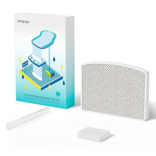 PETGUGU Katzenbrunnen Filter, 8-Stufiges Filtersystem, Ersatz-Filter für Katzenbrunnen PF1 und PF1L, Aktivkohle Trinkbrunnen Filter für Sauberes Wasser und Gesunde Haustiere PETGUGU Katzenbrunnen Filter, 8-Stufiges Filtersystem, Ersatz-Filter für Katzenbrunnen PF1 und PF1L, Aktivkohle Trinkbrunnen Filter für Sauberes Wasser und Gesunde Haustiere von PETGUGU