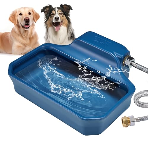 3,827.2 g Automatischer Hundenapf für große Hunde, Outdoor-Wasserspender für Hunde von PETIMI