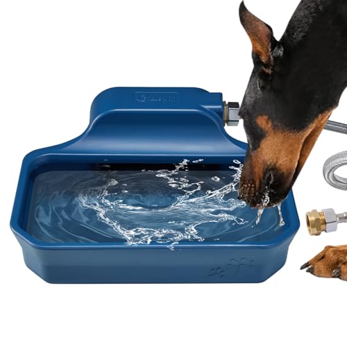 3,827.2 g Automatischer Hundenapf für große Hunde, Outdoor-Wasserspender für Hunde von PETIMI