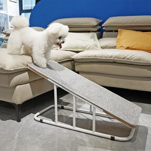 PETKARAY Hunderampe, originelle Hundetreppe für kleine und mittelgroße Hunde, rutschfeste Hundetreppe für Betten und Couch, Haustierrampe, mittlere Größe 40,6 cm Höhe von PETKARAY