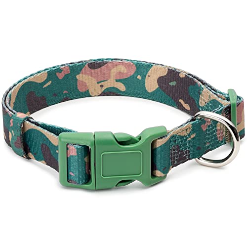 Camo Hundehalsband, Camouflage Tactical Military Pattern Hundehalsbänder (Camo, Large) von PETKIRI