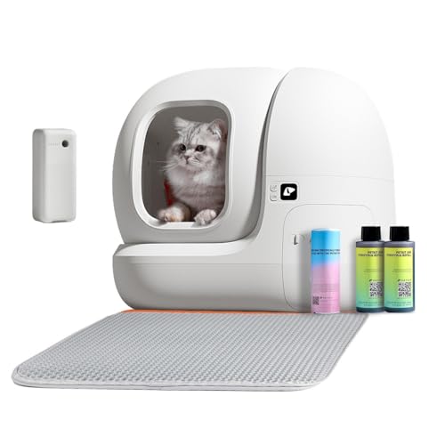 PETKIT Pura Max Selbstreinigende Katzentoilette, 76L Katzenklo Selbstreinigend,xSecure/Geurverwijdering/App-Steuerung/Maximales Fassungsvermögen, Automatisches Katzenklo für Mehrere Katzen PETKIT Pura Max Selbstreinigende Katzentoilette, 76L Katzenklo Selbstreinigend,xSecure/Geurverwijdering/App-Steuerung/Maximales Fassungsvermögen, Automatisches Katzenklo für Mehrere Katzen von PETKIT