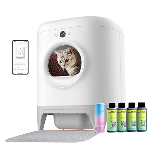 PETKIT Pura X Selbstreinigende Katzentoilette, Katzenklo Selbstreinigend,xSecure/Geurverwijdering/App-Steuerung/60L Maximales Fassungsvermögen, Automatisches Katzenklo für Mehrere Katzen PETKIT Pura X Selbstreinigende Katzentoilette, Katzenklo Selbstreinigend,xSecure/Geurverwijdering/App-Steuerung/60L Maximales Fassungsvermögen, Automatisches Katzenklo für Mehrere Katzen von PETKIT