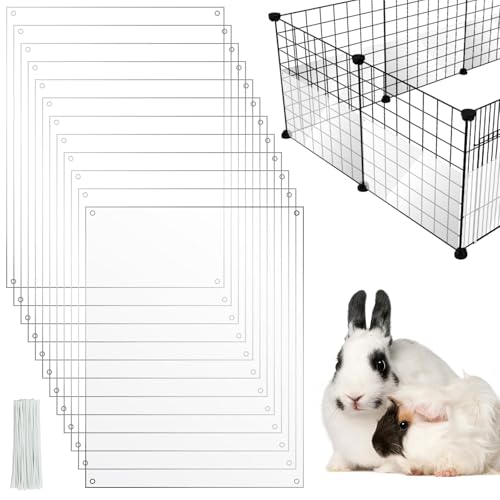 PETKNOWS 12 x Haustierkäfig-Auskleidung, Schutz, Kaninchenkäfig, Urin-Schutz, transparent, Käfigkantenschutz, Meerschweinchen, Seitenfutter, Lebensraum, Abstellgleis, Kleintierkäfig-Zubehör, 30 x 24,9 PETKNOWS 12 x Haustierkäfig-Auskleidung, Schutz, Kaninchenkäfig, Urin-Schutz, transparent, Käfigkantenschutz, Meerschweinchen, Seitenfutter, Lebensraum, Abstellgleis, Kleintierkäfig-Zubehör, 30 x 24,9 von PETKNOWS