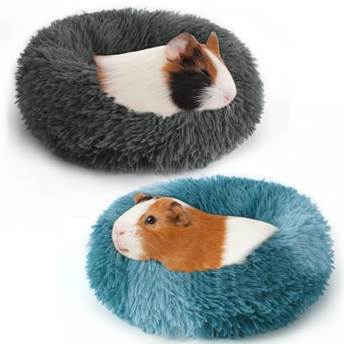 PETKNOWS 2 Stück Meerschweinchenbetten Hamsterbetten verdickte und warme Winter Meerschweinchenbetten für Zwergkaninchen, Chinchillas, Hamster, Igel, Frettchen PETKNOWS 2 Stück Meerschweinchenbetten Hamsterbetten verdickte und warme Winter Meerschweinchenbetten für Zwergkaninchen, Chinchillas, Hamster, Igel, Frettchen von PETKNOWS