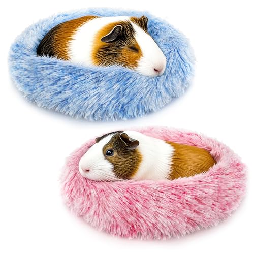 PETKNOWS 2 Stück Meerschweinchenbetten Hamsterbetten verdickte und warme Winter Meerschweinchenbetten für Zwergkaninchen von PETKNOWS
