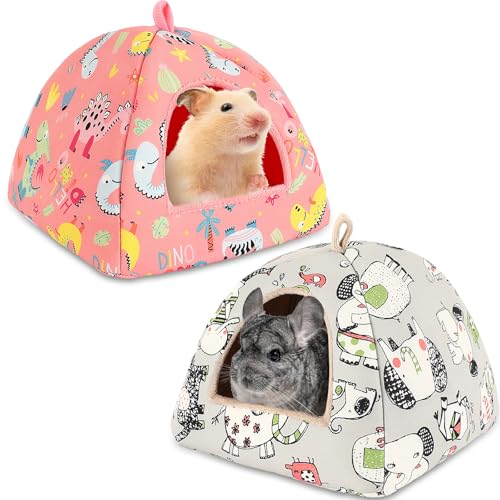 PETKNOWS Meerschweinchenbett, Meerschweinchenversteck waschbar, Kleintierhaus, Käfigzubehör für Hamster, Igel, Frettchen, Bartagamen und Ratten, 2 Stück PETKNOWS Meerschweinchenbett, Meerschweinchenversteck waschbar, Kleintierhaus, Käfigzubehör für Hamster, Igel, Frettchen, Bartagamen und Ratten, 2 Stück von PETKNOWS