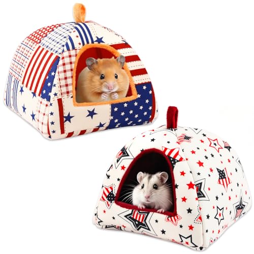 PETKNOWS Meerschweinchenbett, Meerschweinchenversteck waschbar, Kleintierhaus, Käfigzubehör für Zwergkaninchen, Chinchillas, Hamster, 2 Stück PETKNOWS Meerschweinchenbett, Meerschweinchenversteck waschbar, Kleintierhaus, Käfigzubehör für Zwergkaninchen, Chinchillas, Hamster, 2 Stück von PETKNOWS