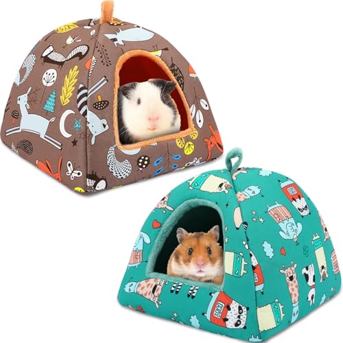 PETKNOWS Meerschweinchenbett, Meerschweinchenversteck waschbar, Kleintierhaus, Käfigzubehör für Zwergkaninchen, Chinchillas, Hamster, Igel, Frettchen, Bartagamen und Ratten, 2 Stück PETKNOWS Meerschweinchenbett, Meerschweinchenversteck waschbar, Kleintierhaus, Käfigzubehör für Zwergkaninchen, Chinchillas, Hamster, Igel, Frettchen, Bartagamen und Ratten, 2 Stück von PETKNOWS