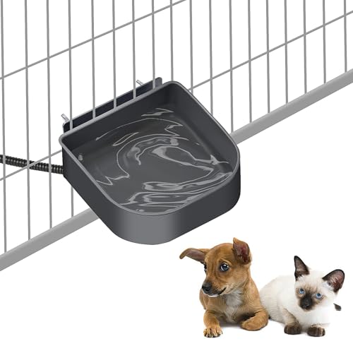 PETLESO Beheizter Wassernapf für Haustiere im Innenbereich, Hängender Hundenapf für Hundehütte, kein Verschütten, beheizte Schüssel für Hühnerstall, Hunde, Katzen, Kaninchen, Vögel, Kleintiere im PETLESO Beheizter Wassernapf für Haustiere im Innenbereich, Hängender Hundenapf für Hundehütte, kein Verschütten, beheizte Schüssel für Hühnerstall, Hunde, Katzen, Kaninchen, Vögel, Kleintiere im von PETLESO
