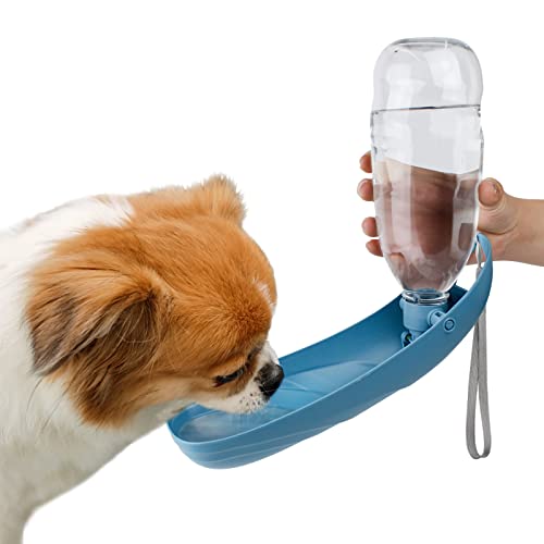 PETLESO Hunde Wasserflasche mit Großer Kapazität, Leicht Mitzunehmender Hundetrinkflasche für Unterwegs Geeignet für Hunde - Blau von PETLESO