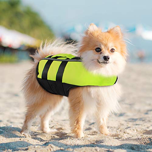 PETLESO Hundeschwimmweste Rettungswesten für Hunde Reflektierende Schwimmweste für Hunde mit Rettungsgriff-M von PETLESO