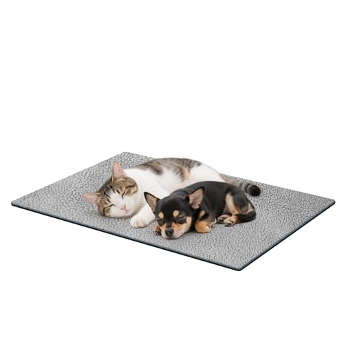 PETLESO Selbstwärmende Katzenbettunterlage, 61 x 45 cm, thermische Katzenmatte, kleines Hundebett für drinnen und draußen, nicht elektrisch, selbstheizend, rutschfest, abnehmbar, maschinenwaschbar PETLESO Selbstwärmende Katzenbettunterlage, 61 x 45 cm, thermische Katzenmatte, kleines Hundebett für drinnen und draußen, nicht elektrisch, selbstheizend, rutschfest, abnehmbar, maschinenwaschbar von PETLESO