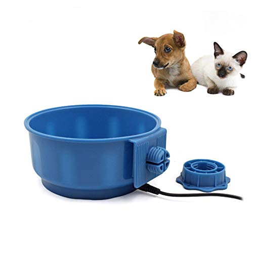 petleso Beheizte Hund Wasser Schüssel – Hund Wasser Schüssel für Outdoor für kleine bis große Hunde, S, blau von PETLESO