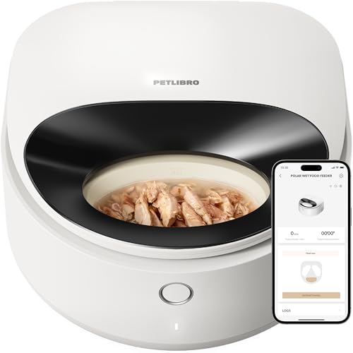 PETLIBRO Automatischer Katzen-Futterspender für Nassfutter, Halbleiter-Kühlung, 3 Tage Frische, App-Steuerung, gekühlter Nassfutterspender für 3 Mahlzeiten, Polar WiFi, zeitgesteuert, automatischer PETLIBRO Automatischer Katzen-Futterspender für Nassfutter, Halbleiter-Kühlung, 3 Tage Frische, App-Steuerung, gekühlter Nassfutterspender für 3 Mahlzeiten, Polar WiFi, zeitgesteuert, automatischer von PETLIBRO