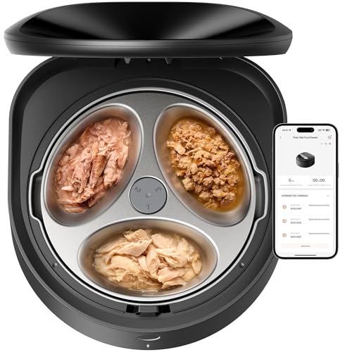 PETLIBRO Futterautomat Katze Nassfutter mit Spülmaschinengeeigneter Edelstahlnapf, Nassfutterautomat mit Halbleiter Kühlung, 2,4 GHz Wi-Fi Smart App-Steuerung, 3 Tage wahre Frische, Wet Food Feeder PETLIBRO Futterautomat Katze Nassfutter mit Spülmaschinengeeigneter Edelstahlnapf, Nassfutterautomat mit Halbleiter Kühlung, 2,4 GHz Wi-Fi Smart App-Steuerung, 3 Tage wahre Frische, Wet Food Feeder von PETLIBRO