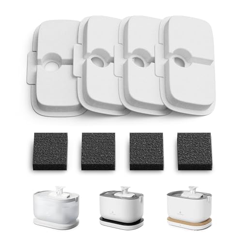 PETLIBRO Katzenbrunnen Filter 4er Pack für Dockstream Trinkbrunnen für Katze PLWF005, PLWF115, PLWF105, 2-Monats-Set Ersatzfilter für Katzentrinkbrunnen PETLIBRO Katzenbrunnen Filter 4er Pack für Dockstream Trinkbrunnen für Katze PLWF005, PLWF115, PLWF105, 2-Monats-Set Ersatzfilter für Katzentrinkbrunnen von PETLIBRO
