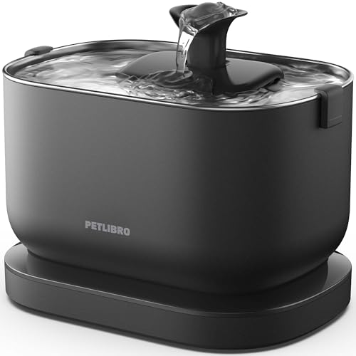 PETLIBRO Trinkbrunnen für Katze Kabellos mit Bewegungsmelder, 2,5L/84oz Dockstream Batteriebetrieben Katzenbrunnen Kabellos mit Akku 5000mAh, 23dB Ultraleise, Einfache Reinigung, BPA-frei von PETLIBRO